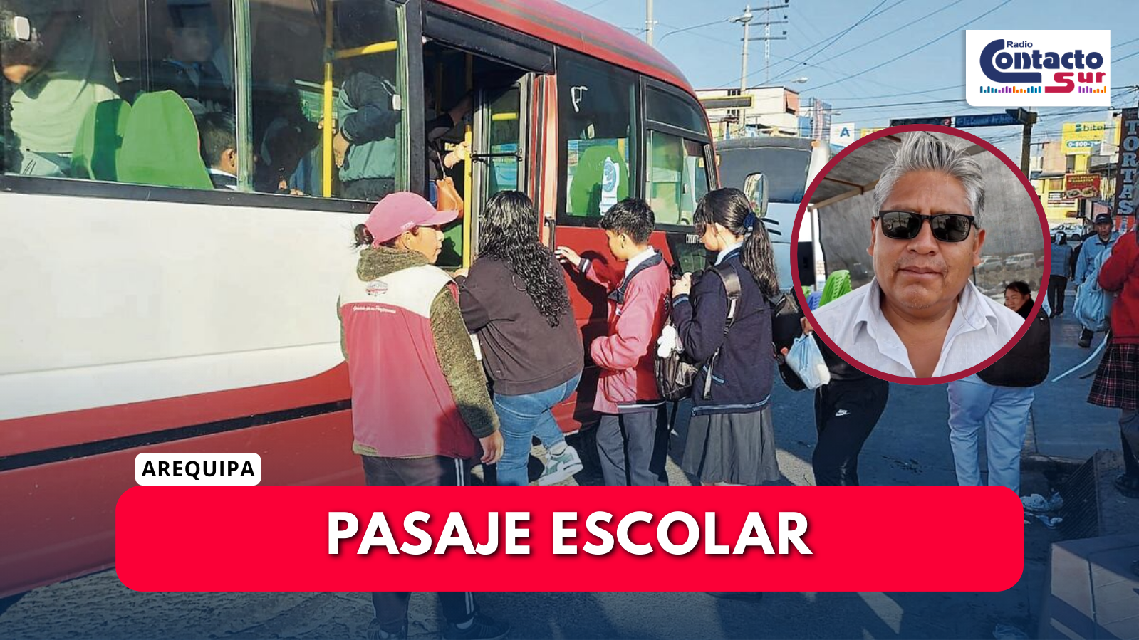 EXIGEN RESPETAR PASAJE ESCOLAR DE S/ 0.50 EN LA AUTOPISTA AREQUIPA–LA JOYA