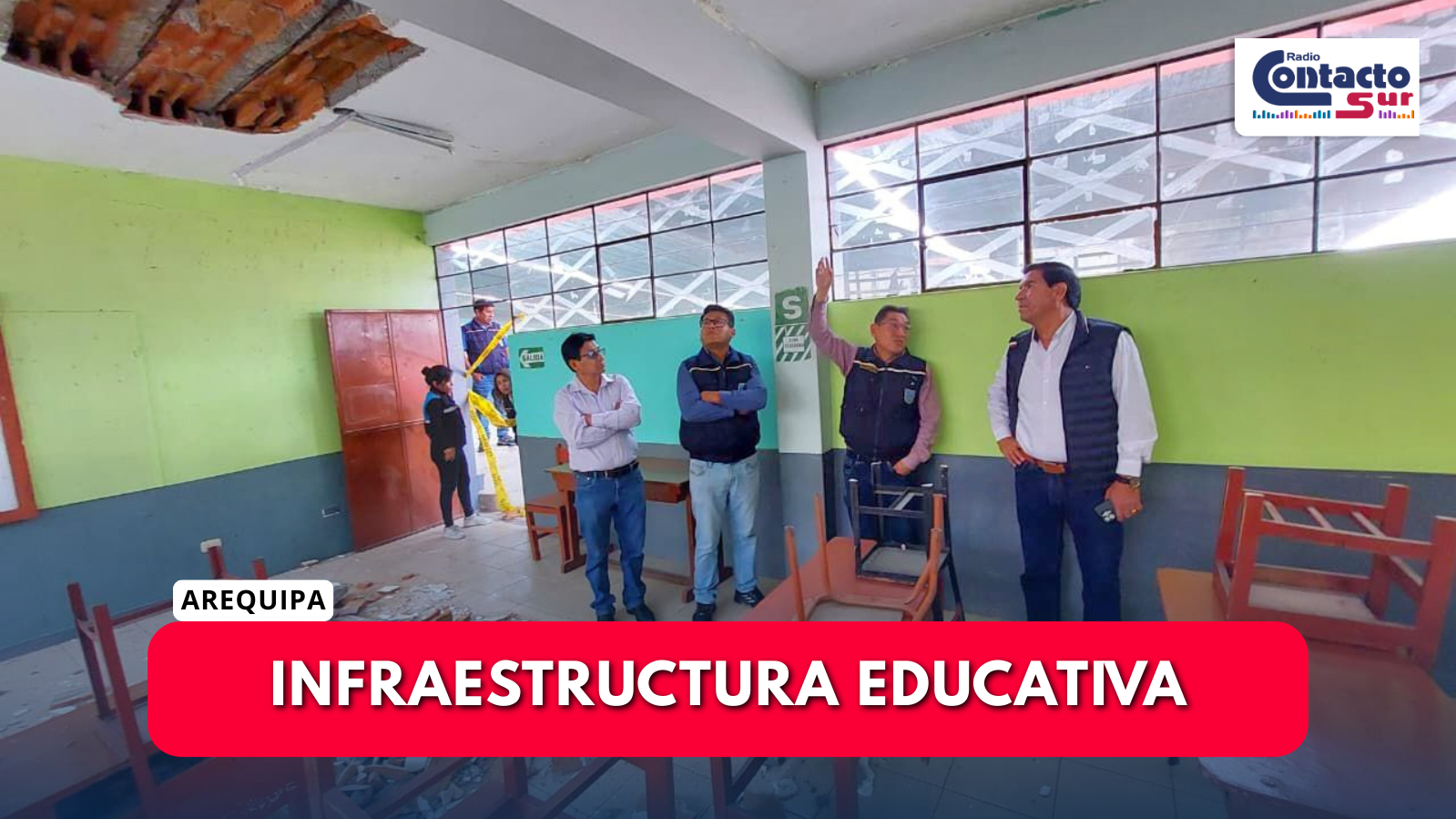 MUNICIPALIDAD DE JOSÉ LUIS BUSTAMANTE Y RIVERO SOLICITA AULAS PREFABRICADAS PARA LA I.E. JOSÉ OLAYA BALANDRA