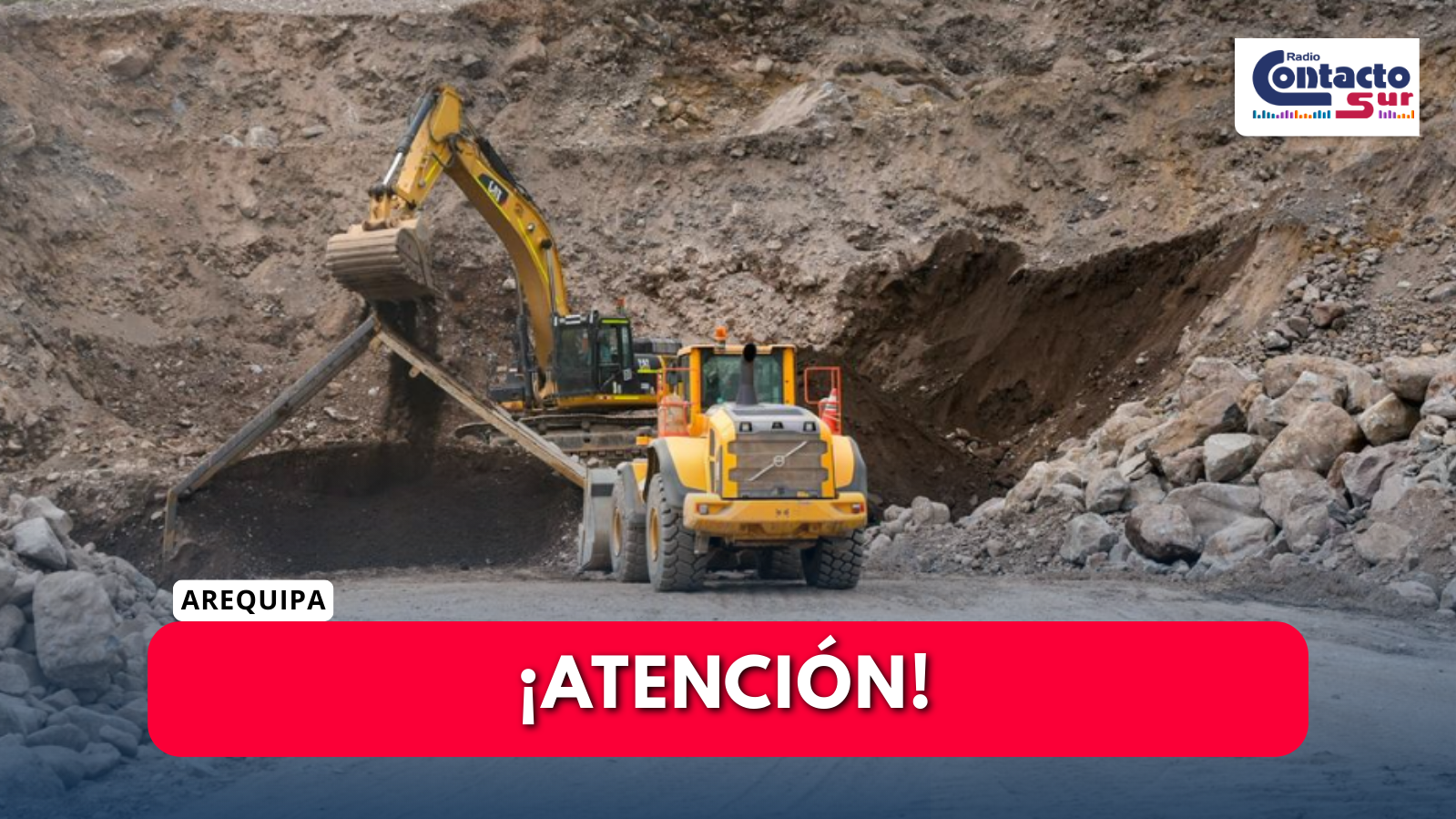 GRA RETOMA TRABAJOS EN CARRETERA CAYMA – CABRERÍAS – PAMPA CAÑAHUAS