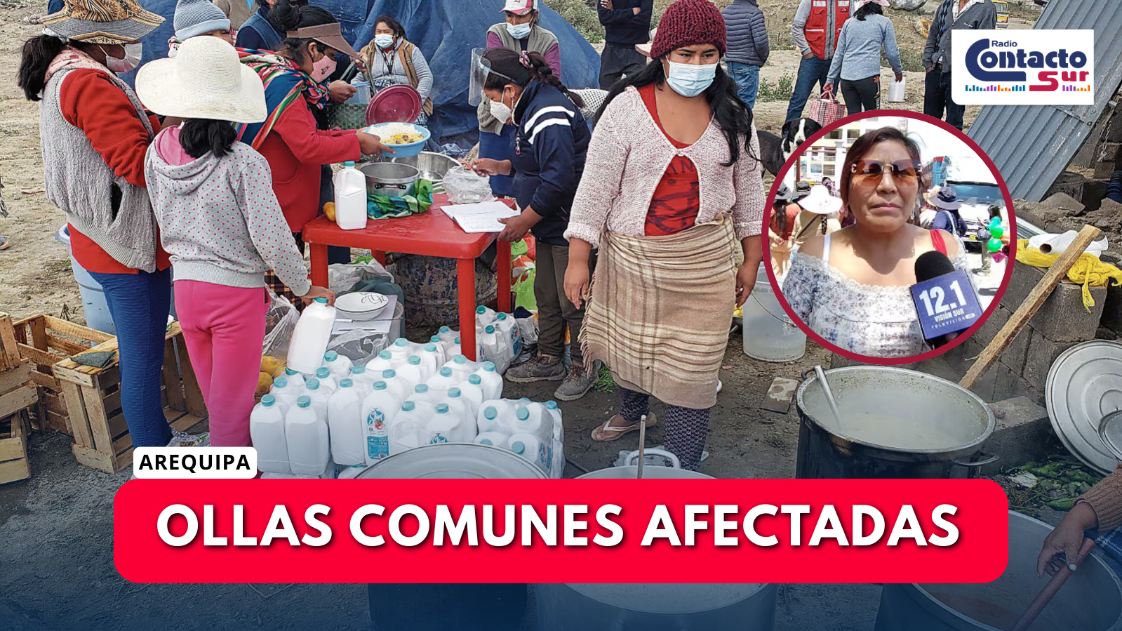 OLLAS COMUNES DE CERRO COLORADO AFECTADAS POR ALZA DEL GAS Y AUMENTO DE PRECIOS