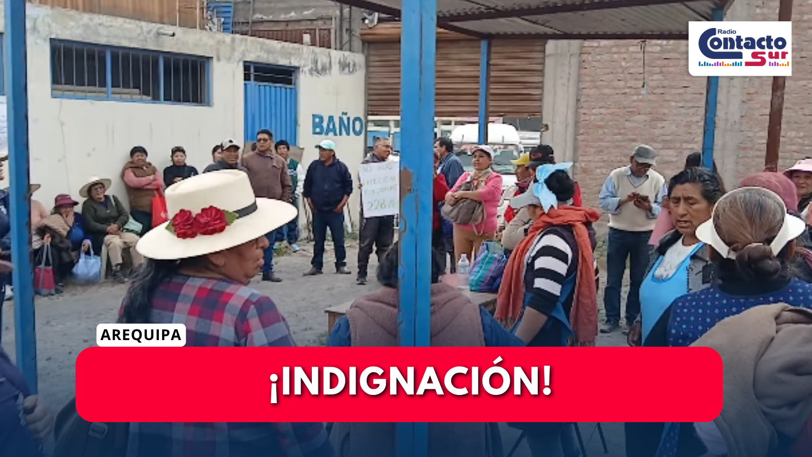 ASOCIADOS DEL MERCADO SEÑOR DE LOS MILAGROS EN CERRO COLORADO EXIGEN VOTACIONES TRANSPARENTES