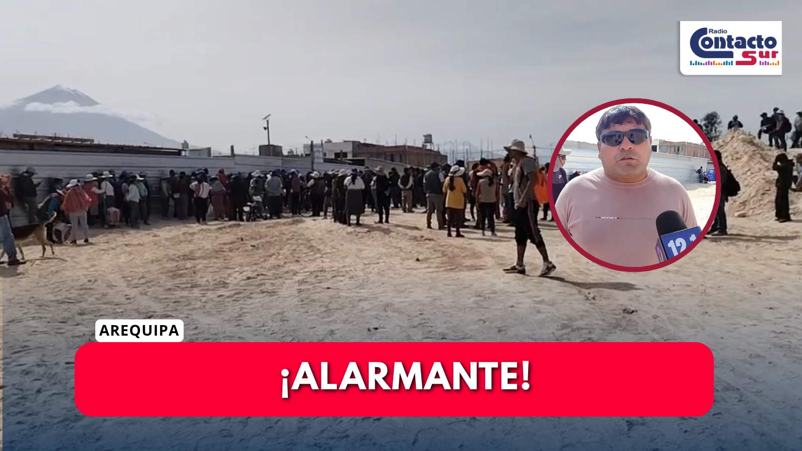 PADRES DE FAMILIA Y OBREROS SE ENFRENTAN POR PARALIZACIÓN DE OBRA DE COLEGIO APIPA III EN CERRO COLORADO