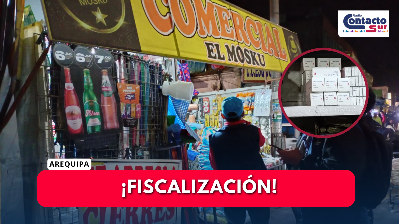 DESARTICULAN BANDA Y CLAUSURAN LOCAL POR VENTA ILEGAL DE MEDICAMENTOS