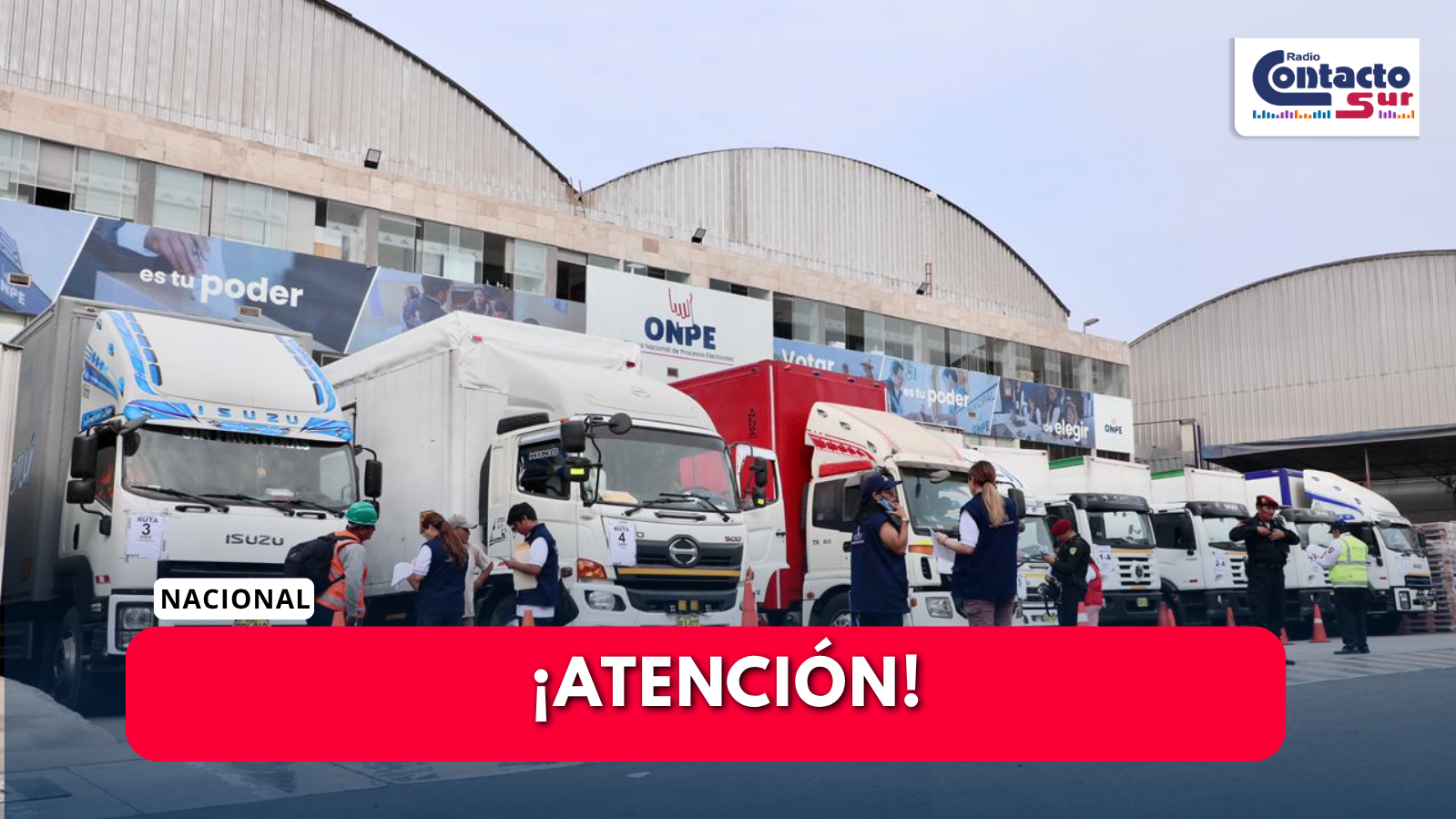 ONPE INICIA TRASLADO DE MATERIAL ELECTORAL HACIA REGIONES BAJO ESTRICTAS MEDIDAS DE SEGURIDAD