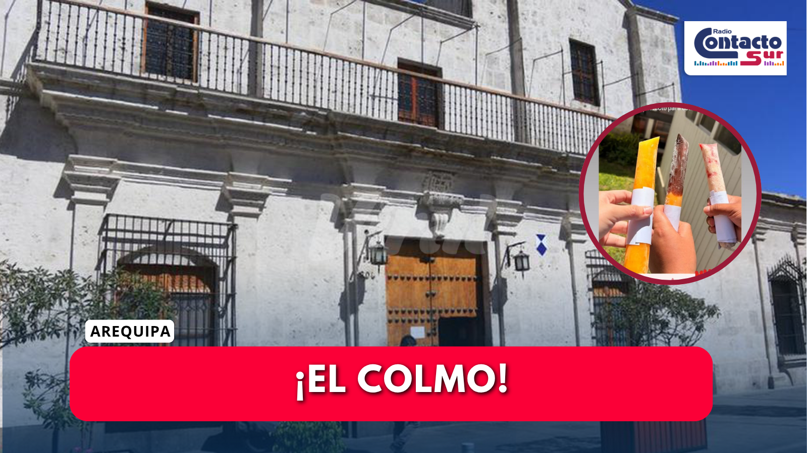 DENUNCIAN PRESUNTO USO INDEBIDO DE BIENES DEL ESTADO EN EL CONSEJO REGIONAL DE AREQUIPA PARA LA VENTA DE CHUPETES