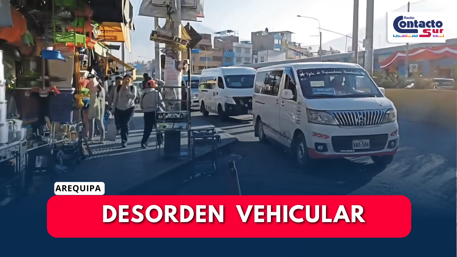 CAOS VEHICULAR Y COMERCIO DESORDENADO CONTINÚAN EN EL AVELINO POR FALTA DE INSPECTORES