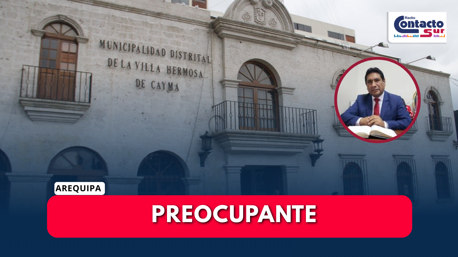 DISTRITO DE CAYMA EN ALERTA PRESUPUESTAL