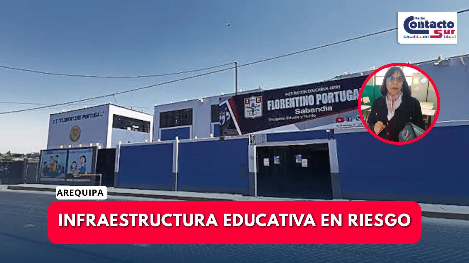 LLUVIAS DEJAN AL DESCUBIERTO DETERIORO EN COLEGIO FLORENTINO PORTUGAL