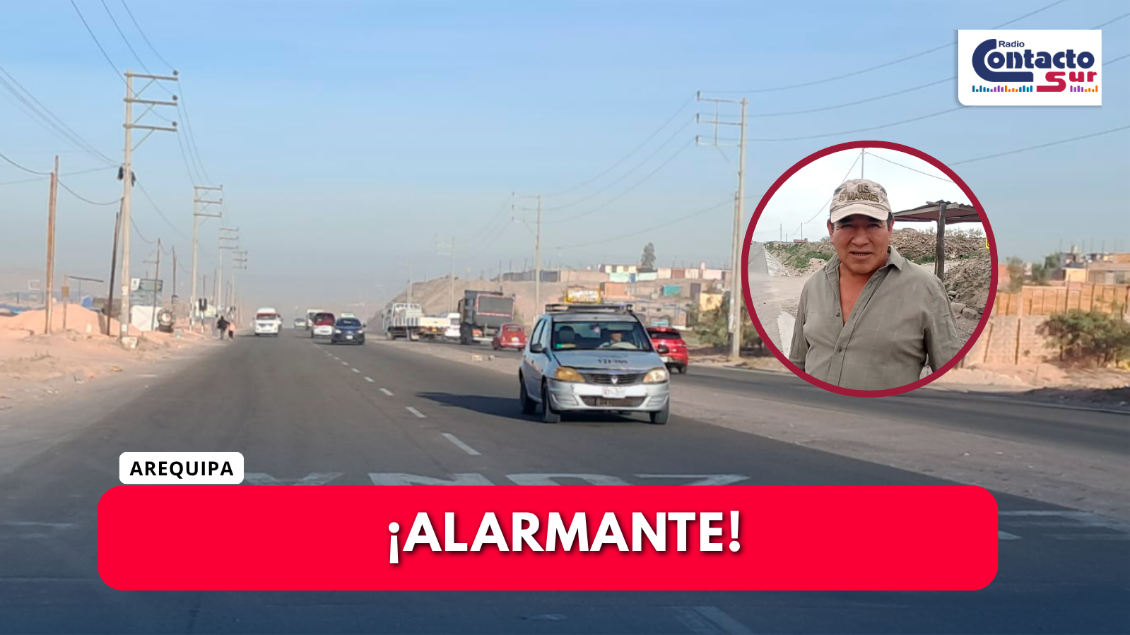 DENUNCIAN DEFICIENTE TRANSPORTE PÚBLICO Y DETERIORO DE VÍA EN AUTOPISTA AREQUIPA–LA JOYA