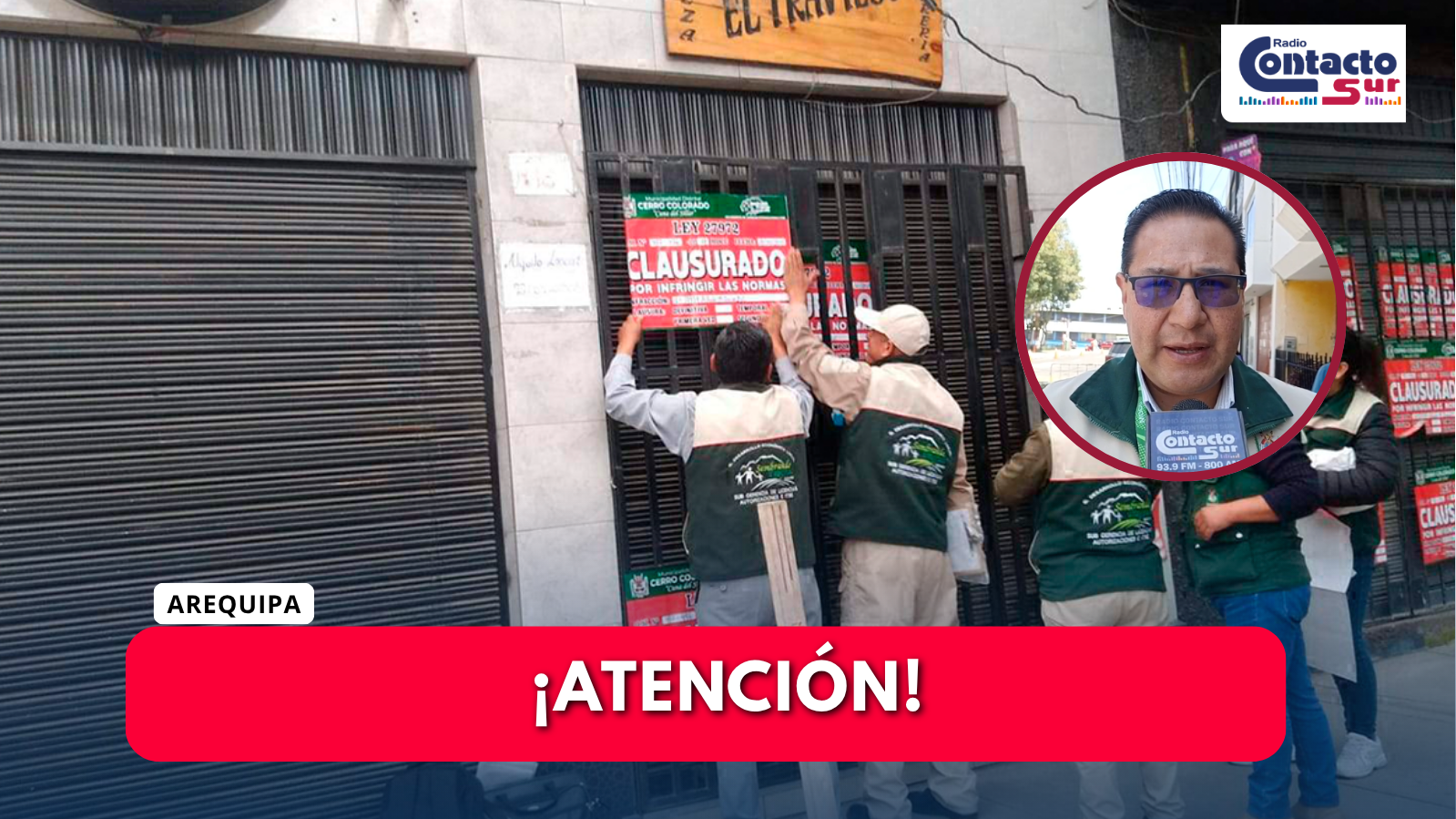 MUNICIPALIDAD DE CERRO COLORADO ADVIERTE CLAUSURA DE LOCALES QUE VENDAN ALCOHOL DURANTE ELECCIONES