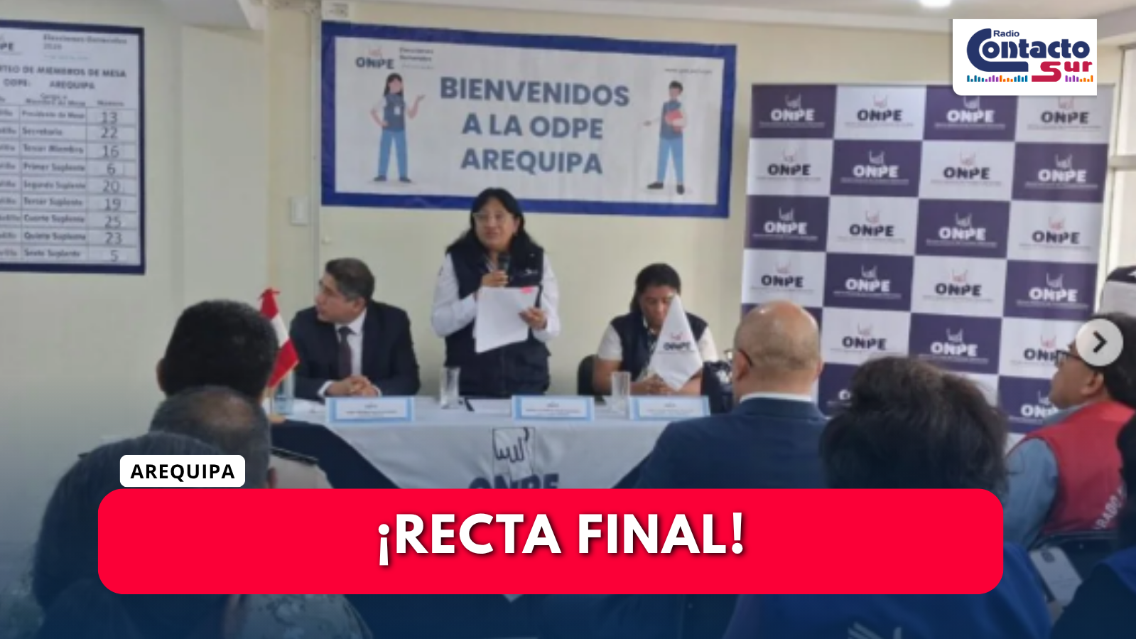 OFICINAS DE LA ODPE EN AREQUIPA INFORMARON AVANCE EN CONTEO DE ACTAS ELECTORALES