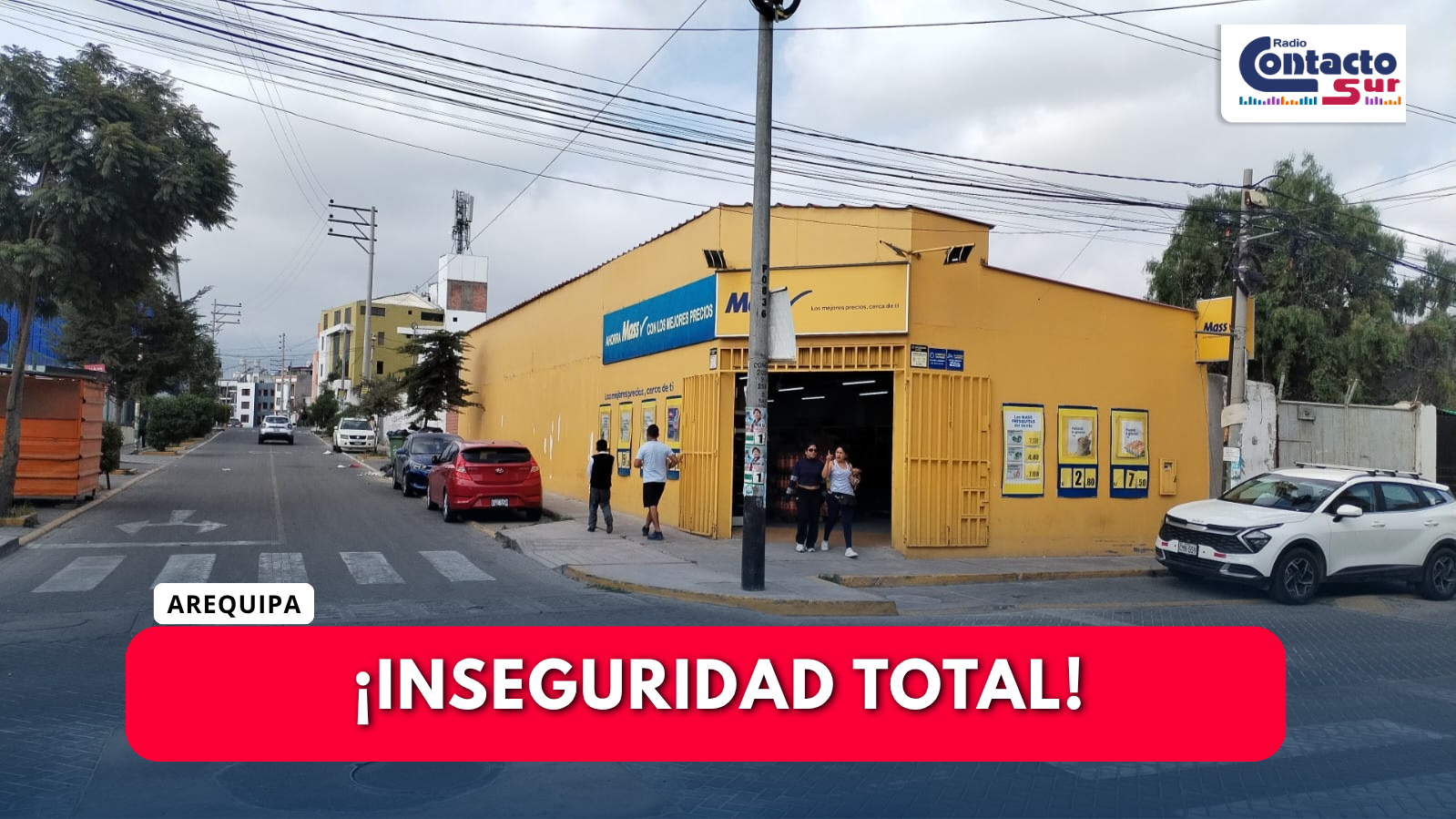 DELINCUENTES HACEN FORADO EN TIENDA MASS Y ROBAN MÁS DE S/ 42 MIL EN CERRO COLORADO