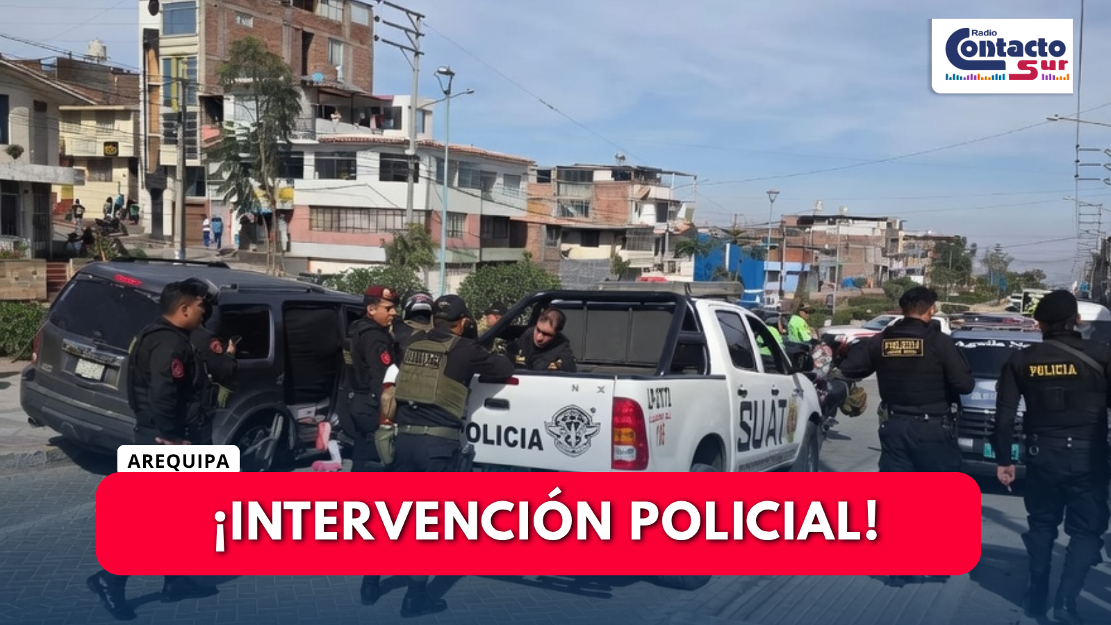 TRAS BALACERA Y PERSECUCIÓN, CAPTURAN A PRESUNTO CONTRABANDISTA EN PAUCARPATA