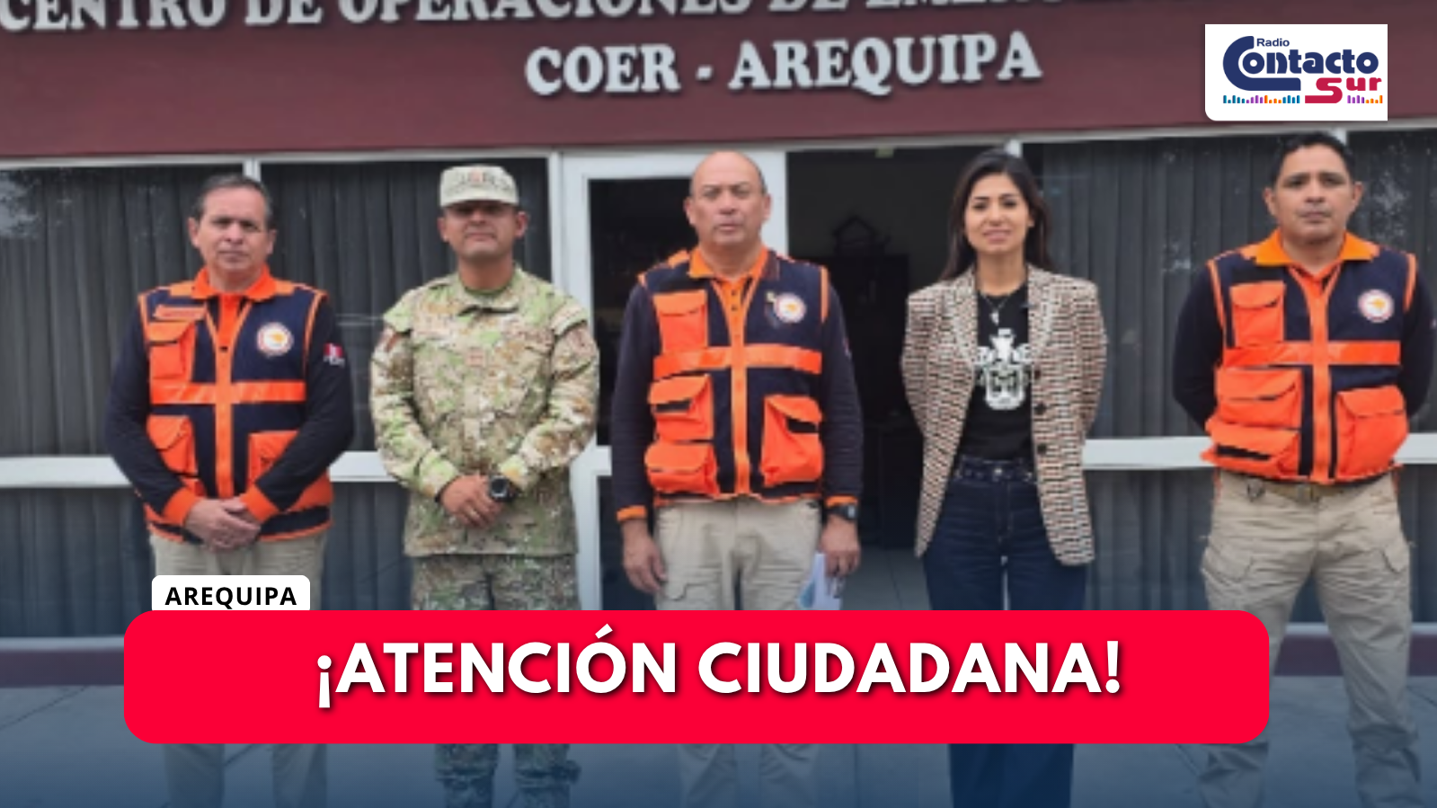 COER ATENDIÓ MÁS DE 2 MIL EMERGENCIAS EN LO QUE VA DEL AÑO EN AREQUIPA
