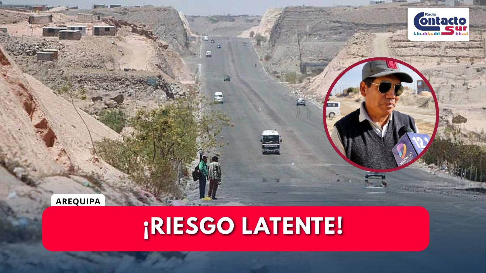 DENUNCIAN RIESGOS EN LA AUTOPISTA AREQUIPA–LA JOYA E INCUMPLIMIENTO EN CONSTRUCCIÓN DE PUENTE PEATONAL