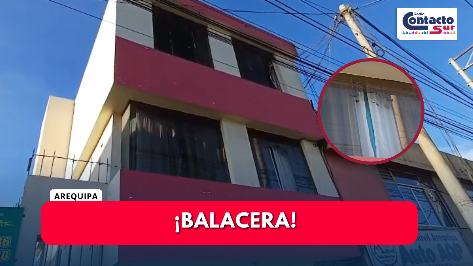 ATACAN VIVIENDA CON 17 DISPAROS EN LA AV. GUARDIA CIVIL