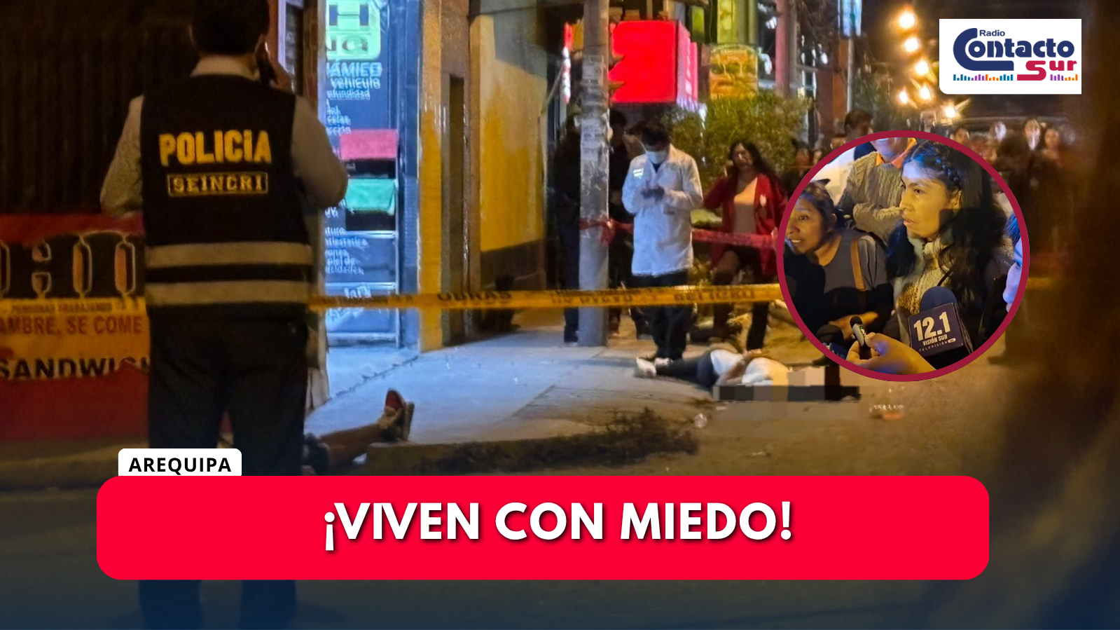 VECINOS DE MIRAFLORES EXIGEN MAYOR SEGURIDAD TRAS BALACERA QUE DEJÓ DOS FALLECIDOS