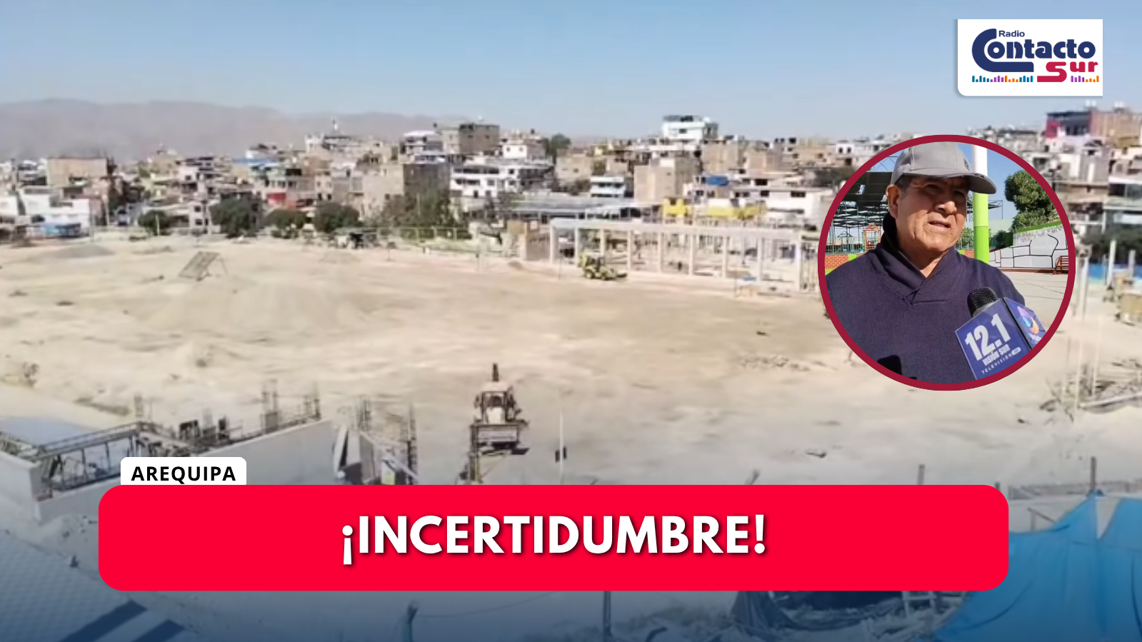 RETRASOS EN OBRA DEL ESTADIO DE MARISCAL CASTILLA GENERAN MALESTAR ENTRE VECINOS DE CERRO COLORADO
