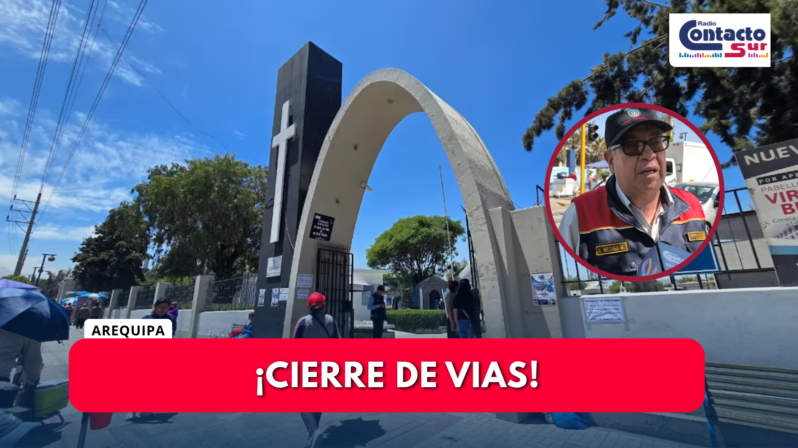 CERRARÁN VÍAS ALEDAÑAS AL CEMENTERIO LA APACHETA POR EL DÍA DE LA MADRE