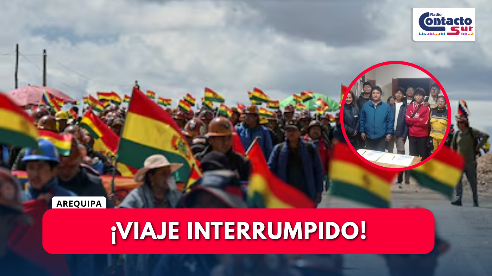 ESTUDIANTES DEL COLEGIO INDEPENDENCIA AMERICANA QUEDARON VARADOS EN BOLIVIA POR PROTESTAS