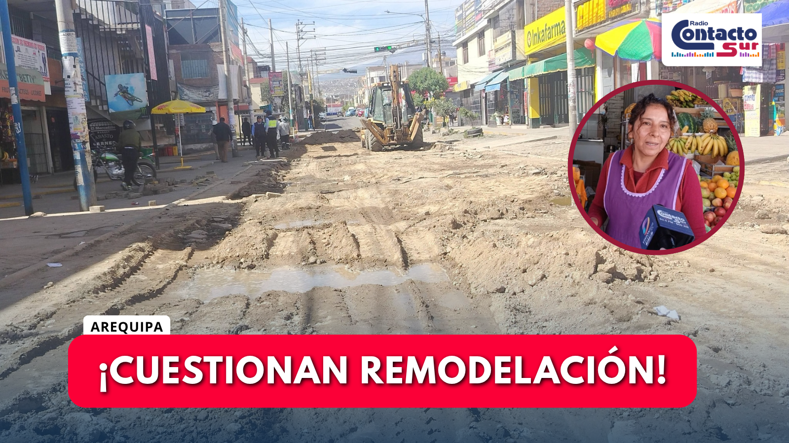SOCABAYA: VECINOS Y COMERCIANTES CUESTIONAN REMODELACIÓN DE LA CALLE CARAVELÍ
