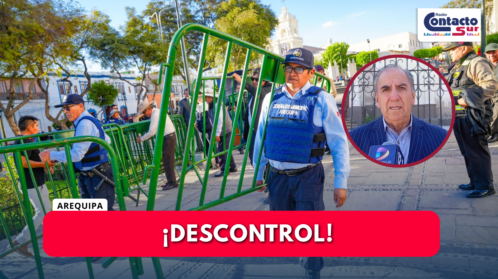 EL PRESIDENTE DE LA HERMANDAD DEL CRISTO DE LA CARIDAD RECHAZA RETIRO DE VALLAS EN LA PLAZA ESPAÑA Y ADVIERTE INCREMENTO DE DESMANES 