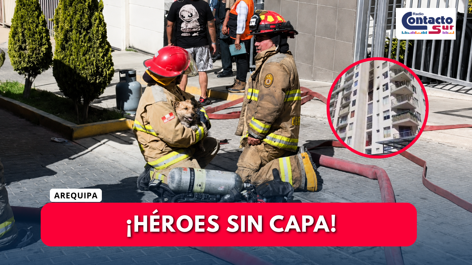 MIRAFLORES: INCENDIO EN DEPARTAMENTO DE ALAMEDA SALAVERRY MOVILIZA A BOMBEROS, QUIENES LOGRARON RESCATAR A UN PERRITO.