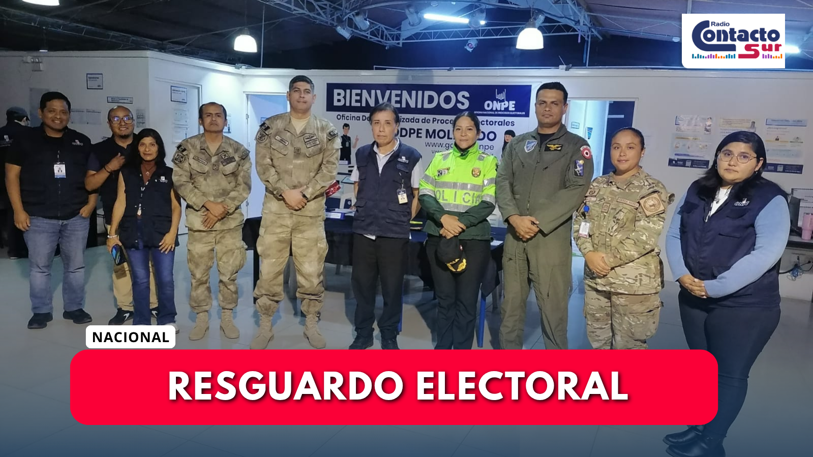 ODPE MOLLENDO COORDINA SEGURIDAD ELECTORAL CON LAS FF. AA. Y LA PNP PARA EL 7 DE JUNIO