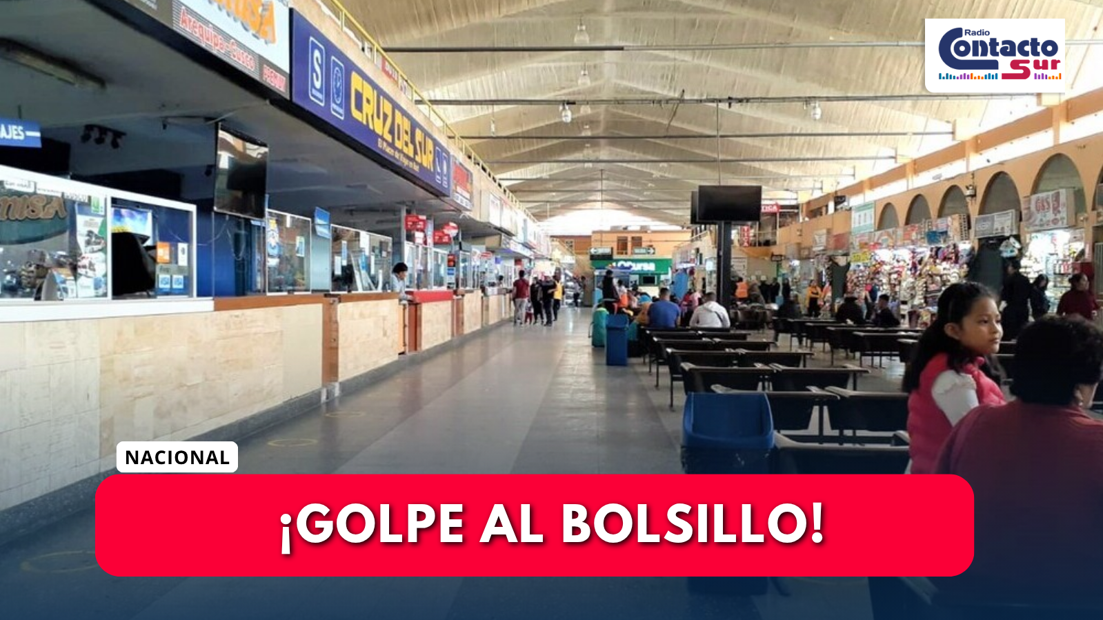PASAJES INTERPROVINCIALES SE ELEVAN HASTA EL DOBLE POR LA SEGUNDA VUELTA ELECTORAL 