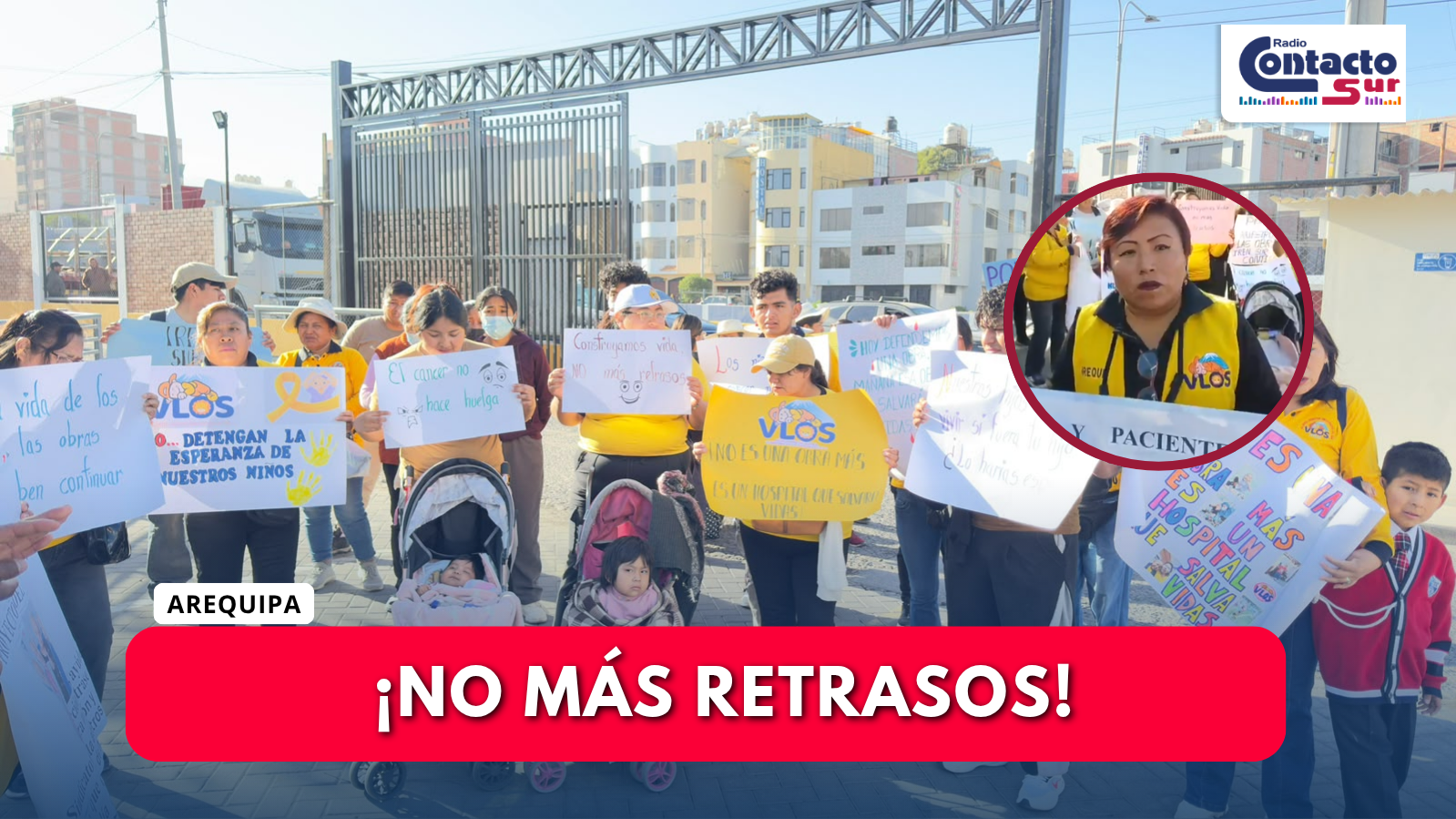 PACIENTES ONCOLÓGICOS PIDEN NO PARALIZAR OBRA DE CONTINGENCIA DEL IREN SUR