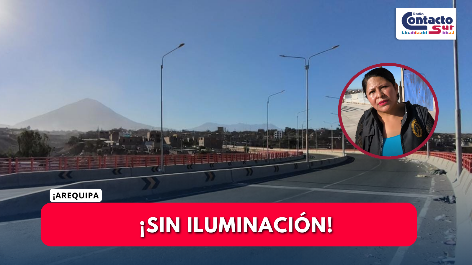 VECINOS DENUNCIAN QUE PUENTE PACCHA PERMANECE SIN ILUMINACIÓN A MÁS DE DOS AÑOS DE SU INAUGURACIÓN
